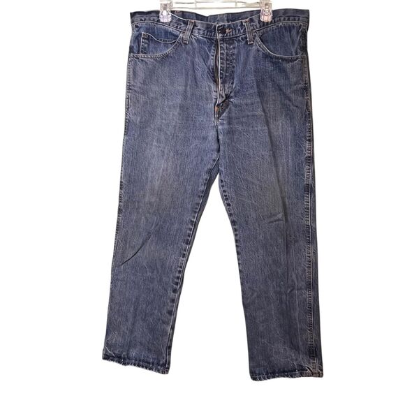 Crude FR Jeans Mens 38x30 Blue Denim FR Westex Flame Resistant CAT 2 NFPA 2112 - Picture 2 of 12